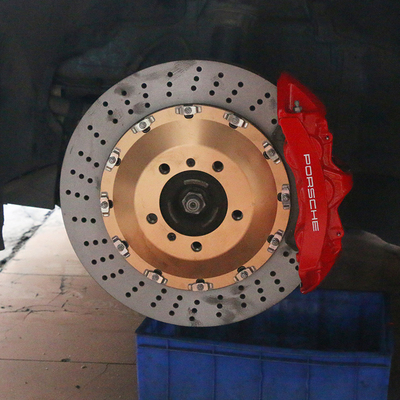 ترقيات الفرجار الأحمر لسيارة بورش إلى GT6 6 POT Red Caliper لتحسين قوة التوقف