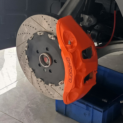 Zeekr 001 Upgrade Akebono 9N طقم فرجار مكابح السيارة باللون البرتقالي