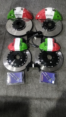 أطقم فرجار الفرامل أقراص 420 مللي متر باللون الأحمر مناسبة لتويوتا Lx570 Brembo GT4