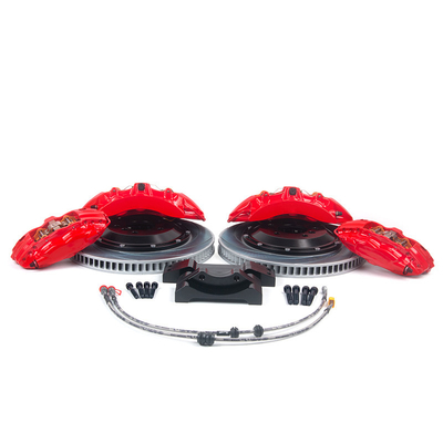 إعادة تصميم عبوات الفرامل السباقية 6-Pot V6 Auto Bake Caliper مجموعة الفرامل الكبيرة للعجلات 19 بوصة 355-380mm Dish BMW X1 X2 X3 i3